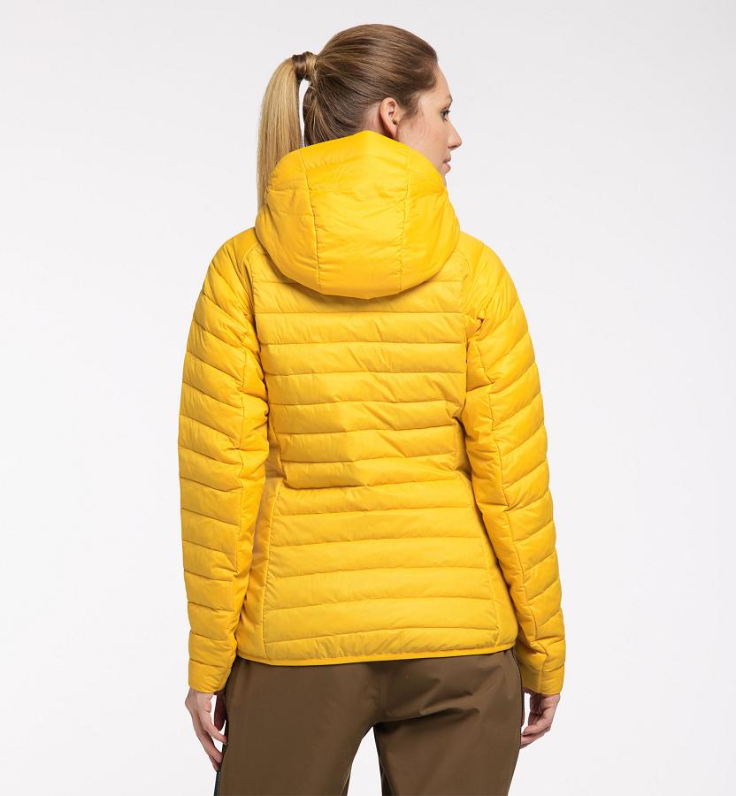 Haglöfs Womens Spire Mimic Down Jacket Yellow New Zealand 82964TSEQ
